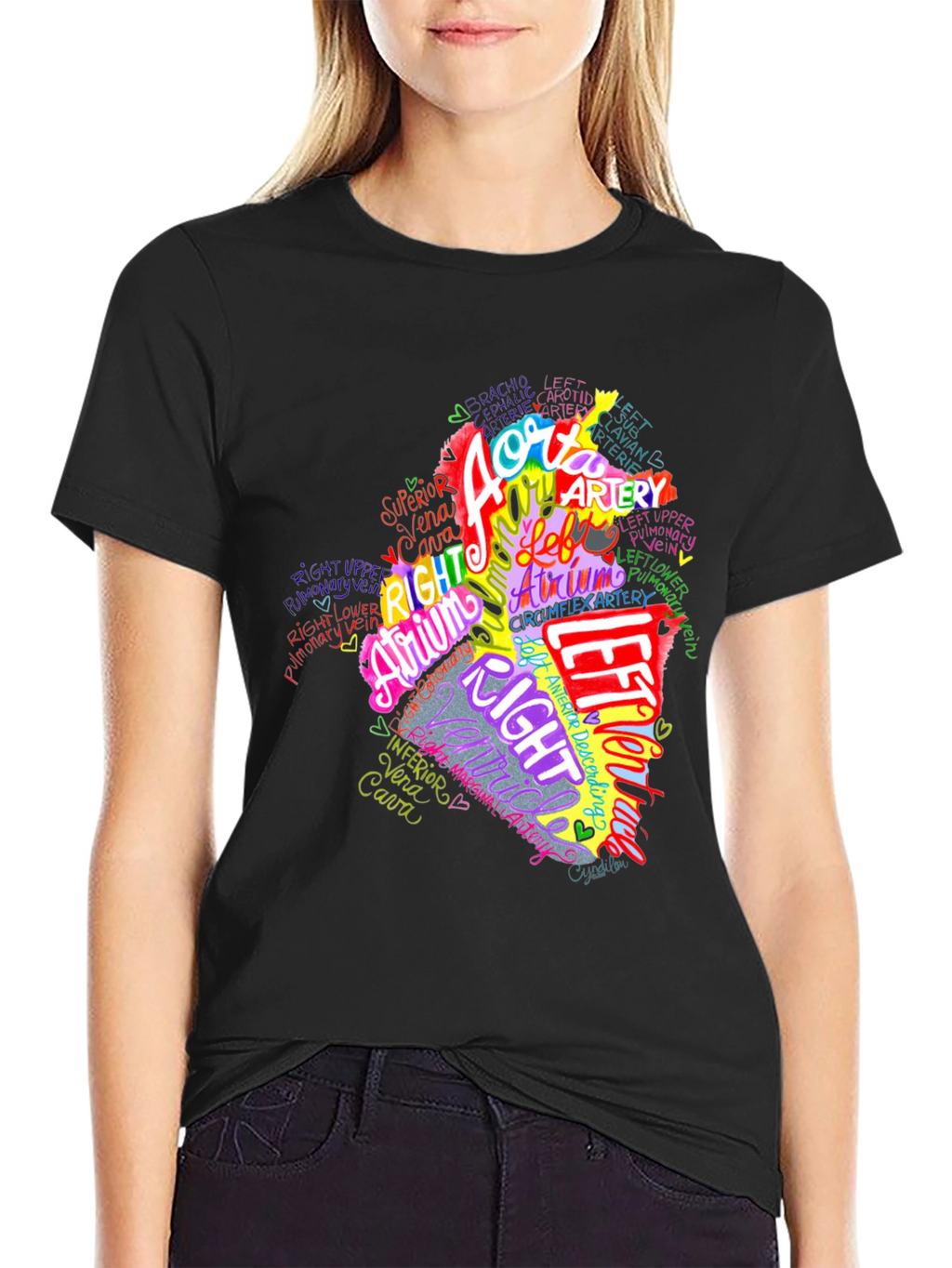 Anatomical Heart T-Shirt - Medical Anatomy Tee