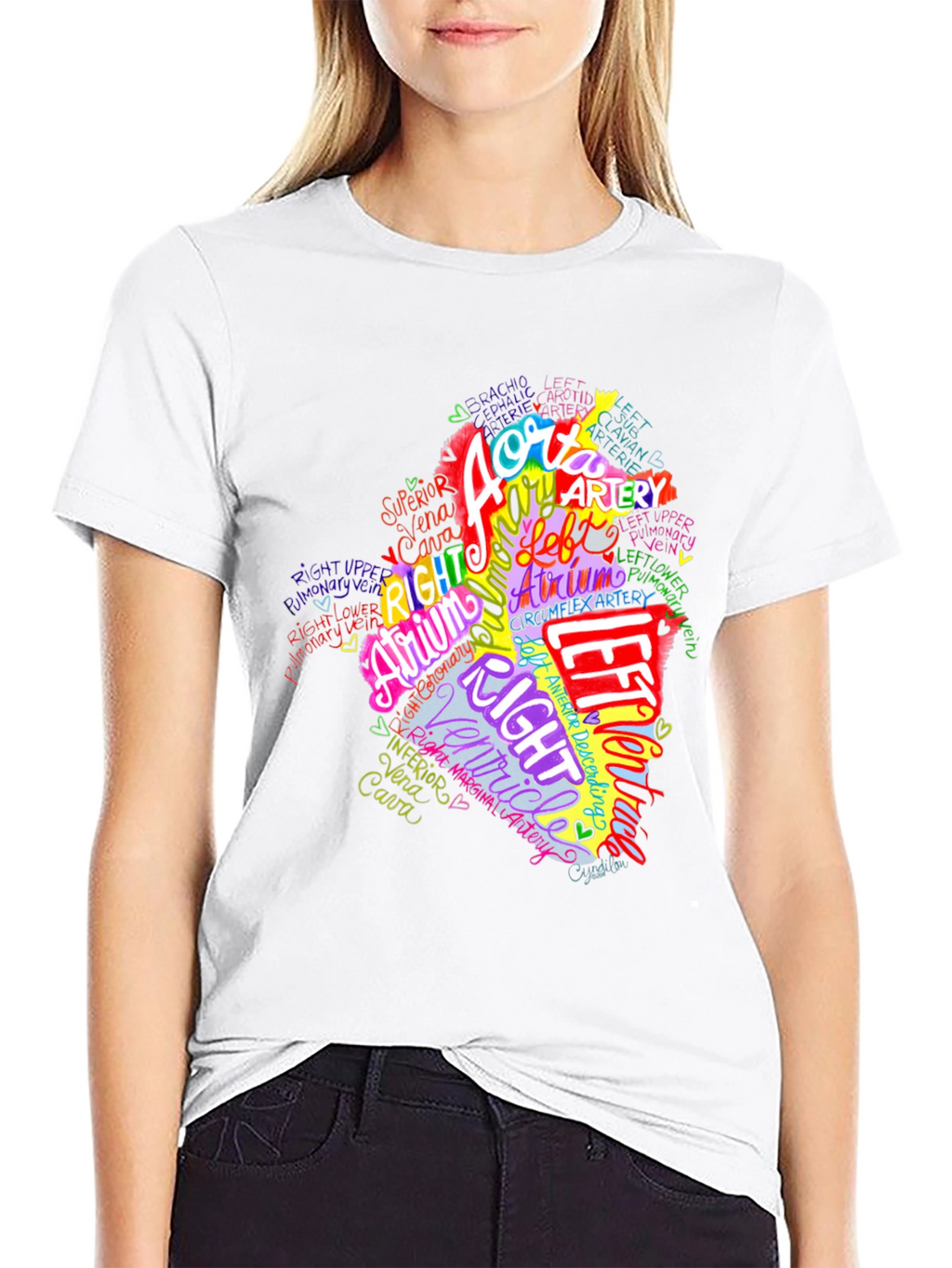 Anatomical Heart T-Shirt - Medical Anatomy Tee