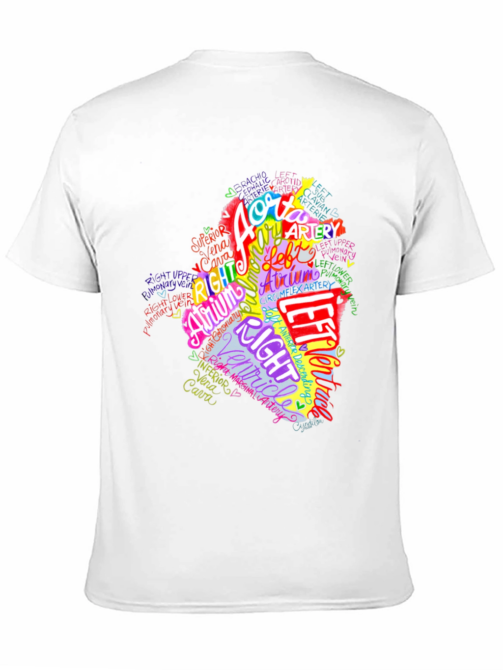 Anatomical Heart T-Shirt - Medical Anatomy Tee