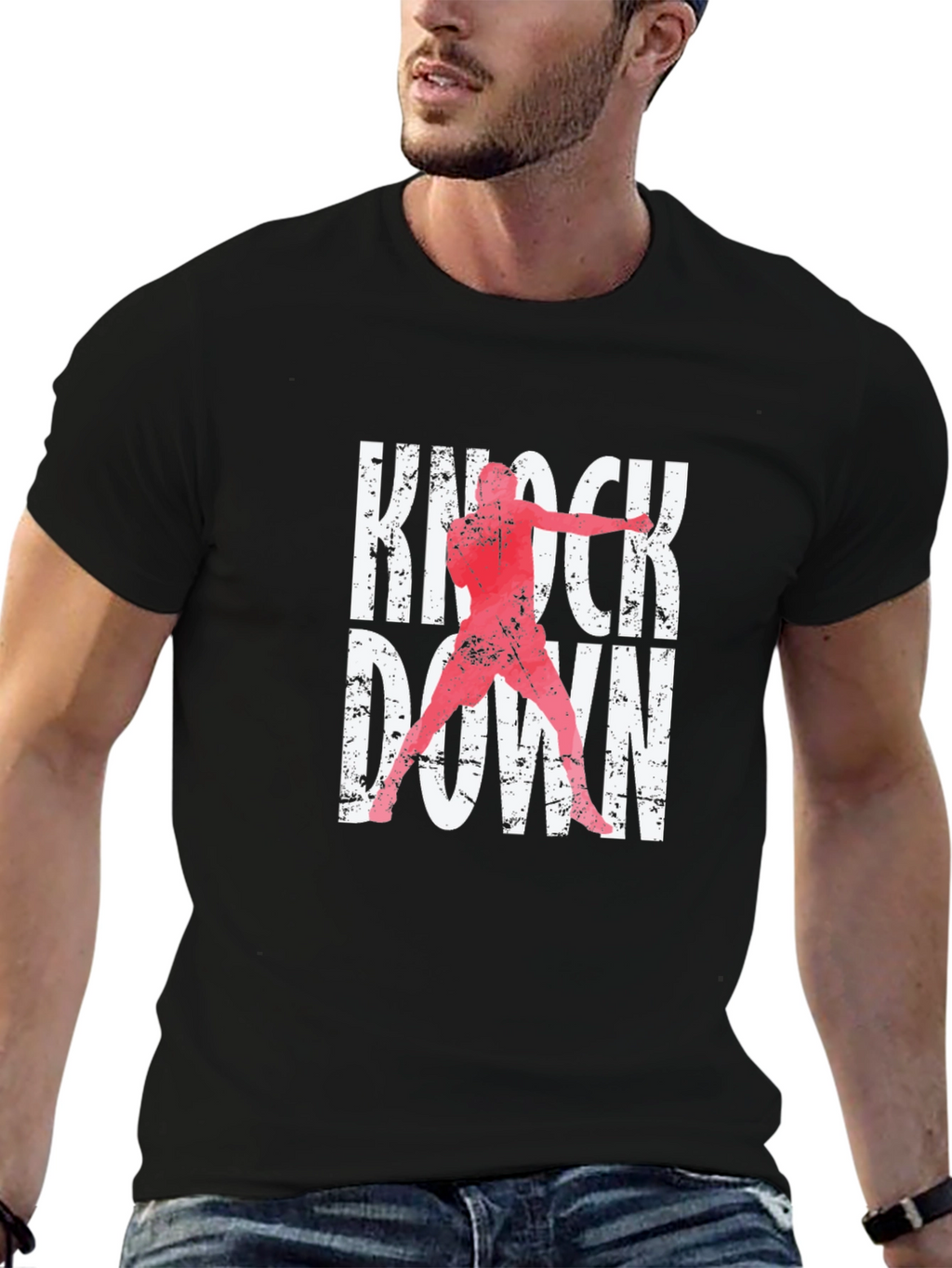 Knock Down T-Shirt: Boxing Inspired Graphic Tee