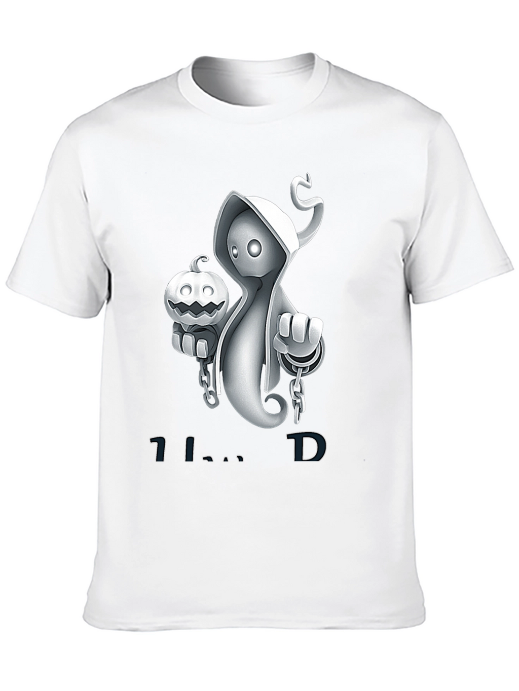 Spooky Ghost Pumpkin Halloween T-Shirt