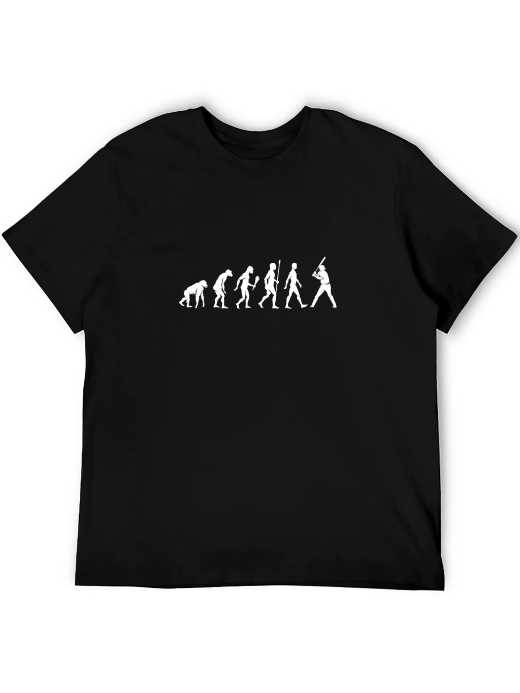 Baseball Evolution T-Shirt - Black