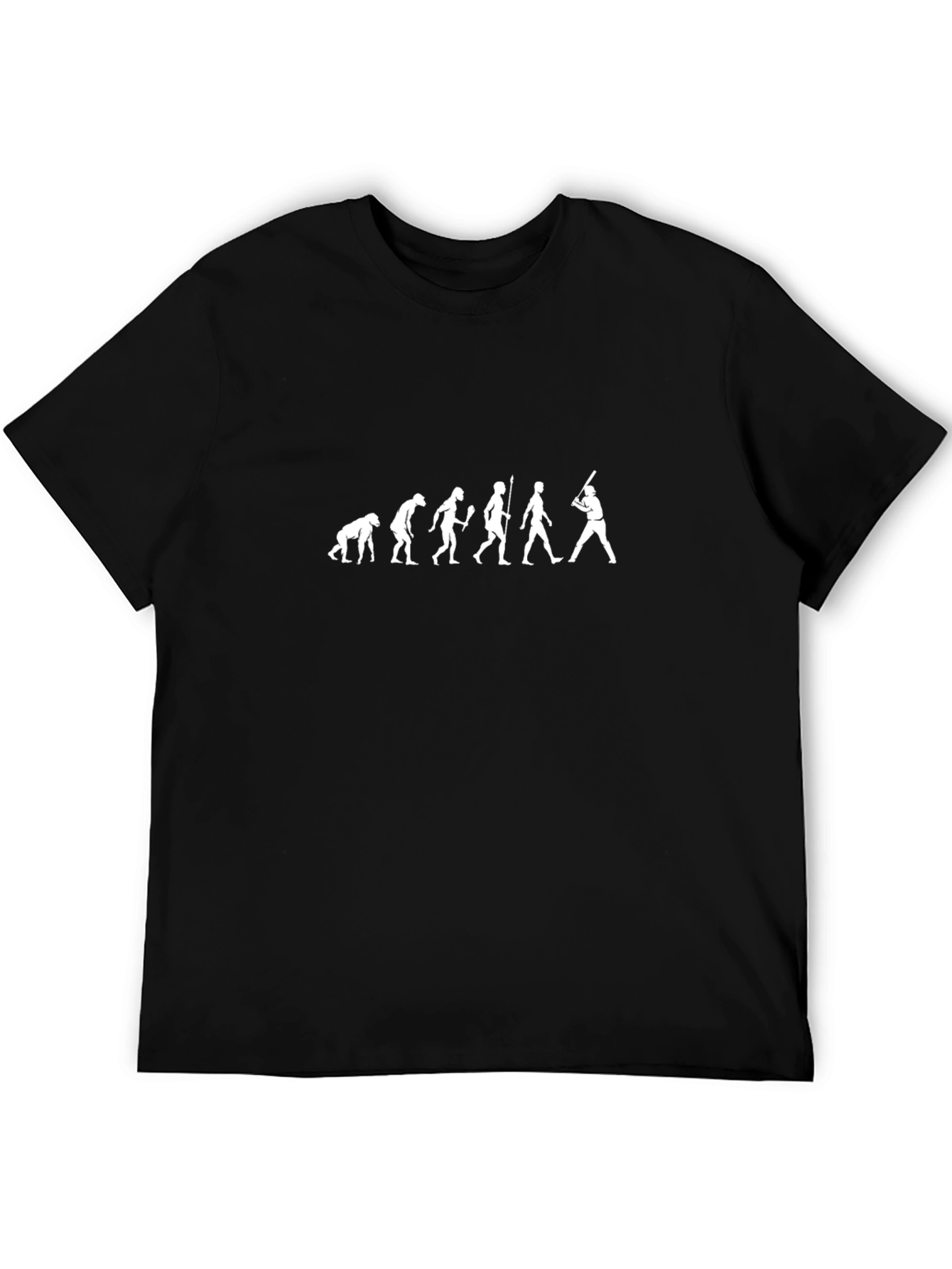 Baseball Evolution T-Shirt - Black