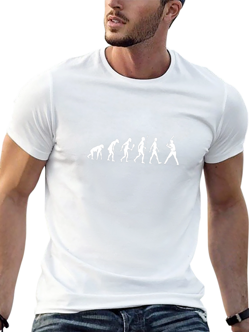 Baseball Evolution T-Shirt - Black