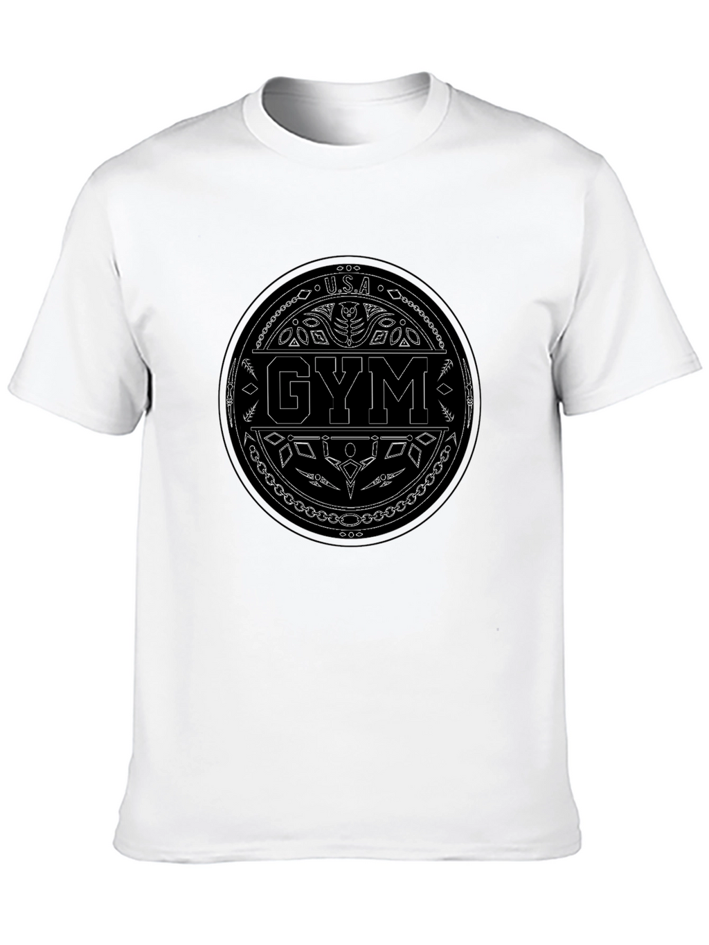 USA Gym Black T-Shirt - Stylish Workout Apparel