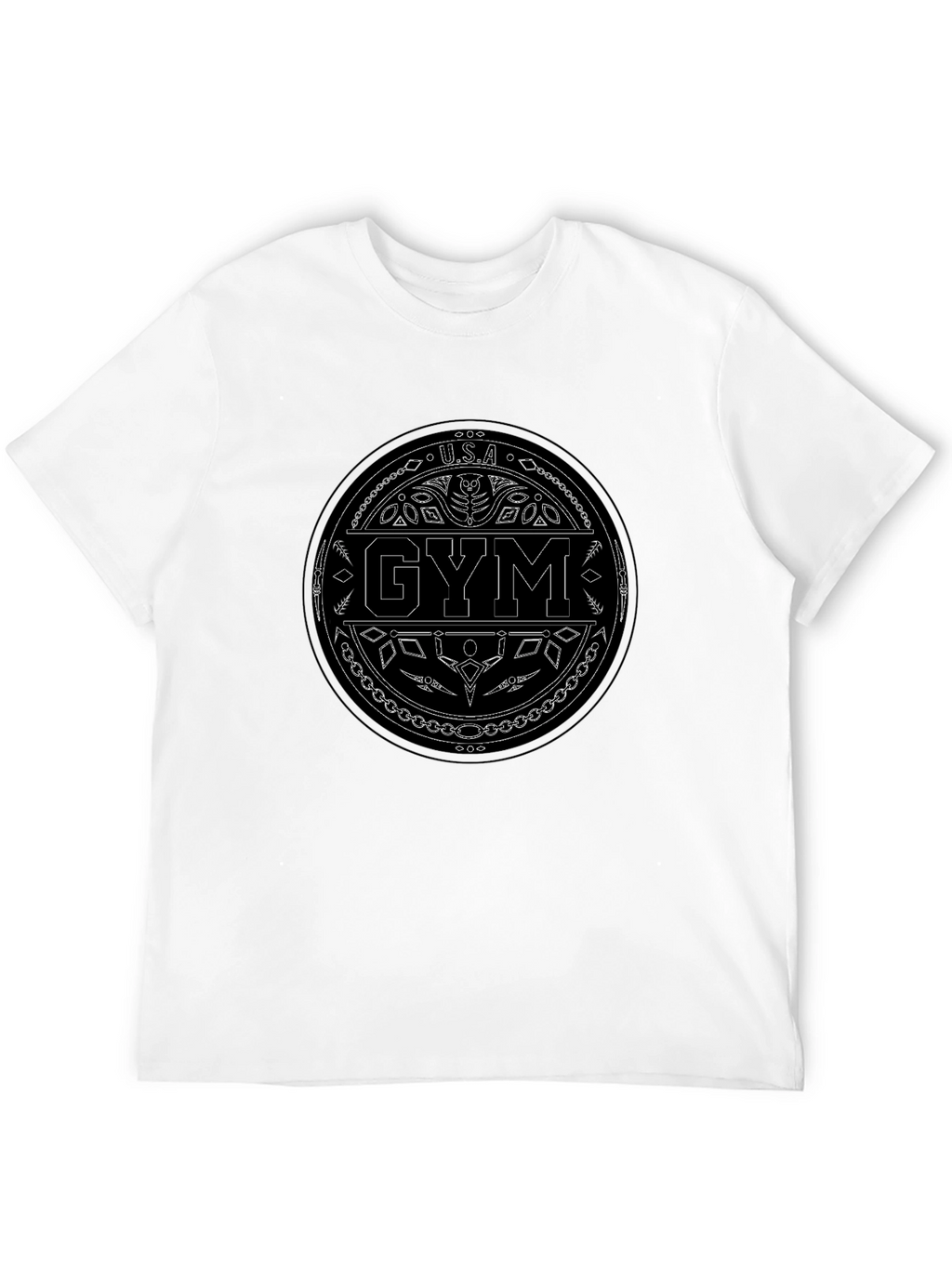 USA Gym Black T-Shirt - Stylish Workout Apparel
