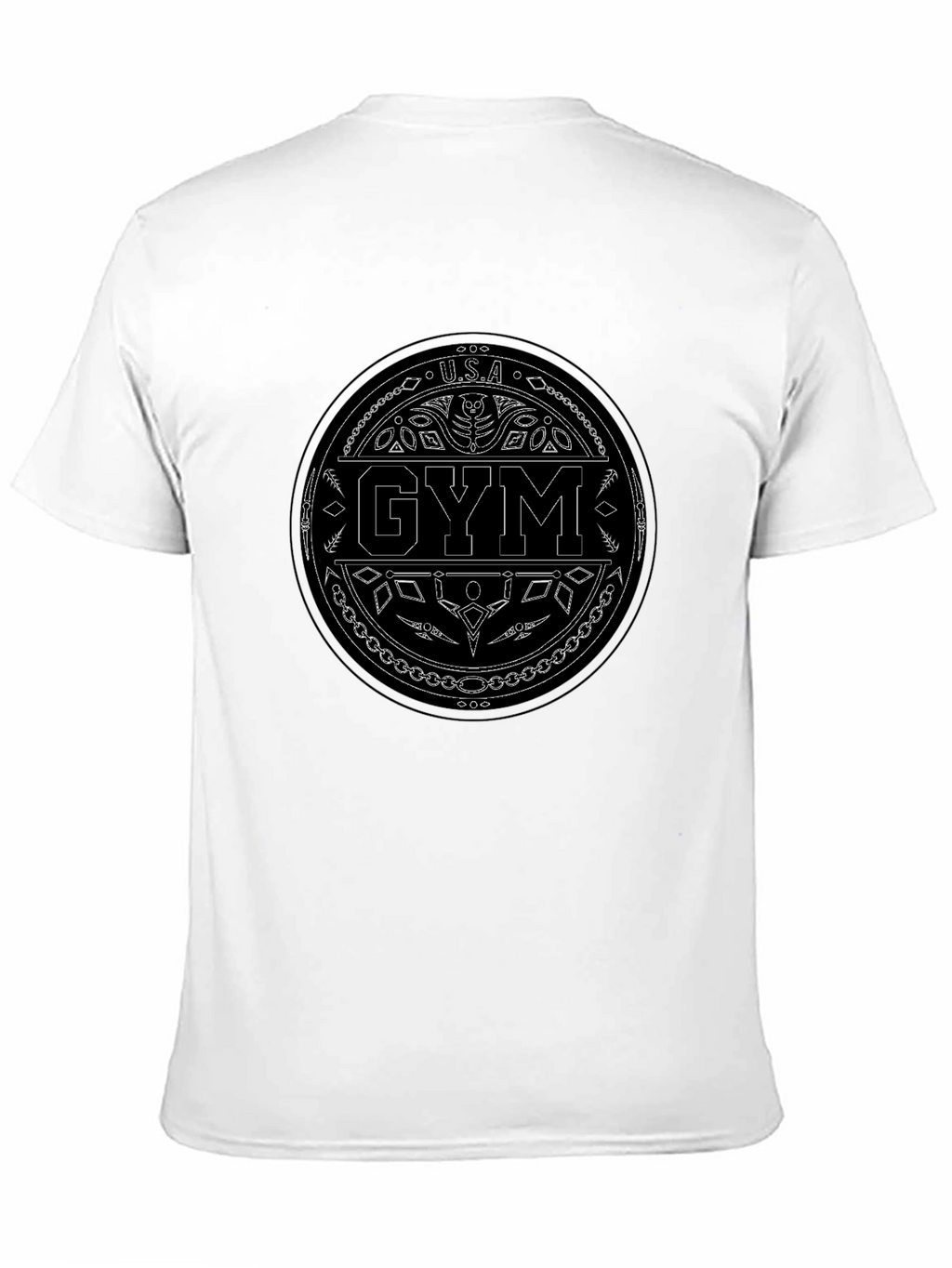 USA Gym Black T-Shirt - Stylish Workout Apparel