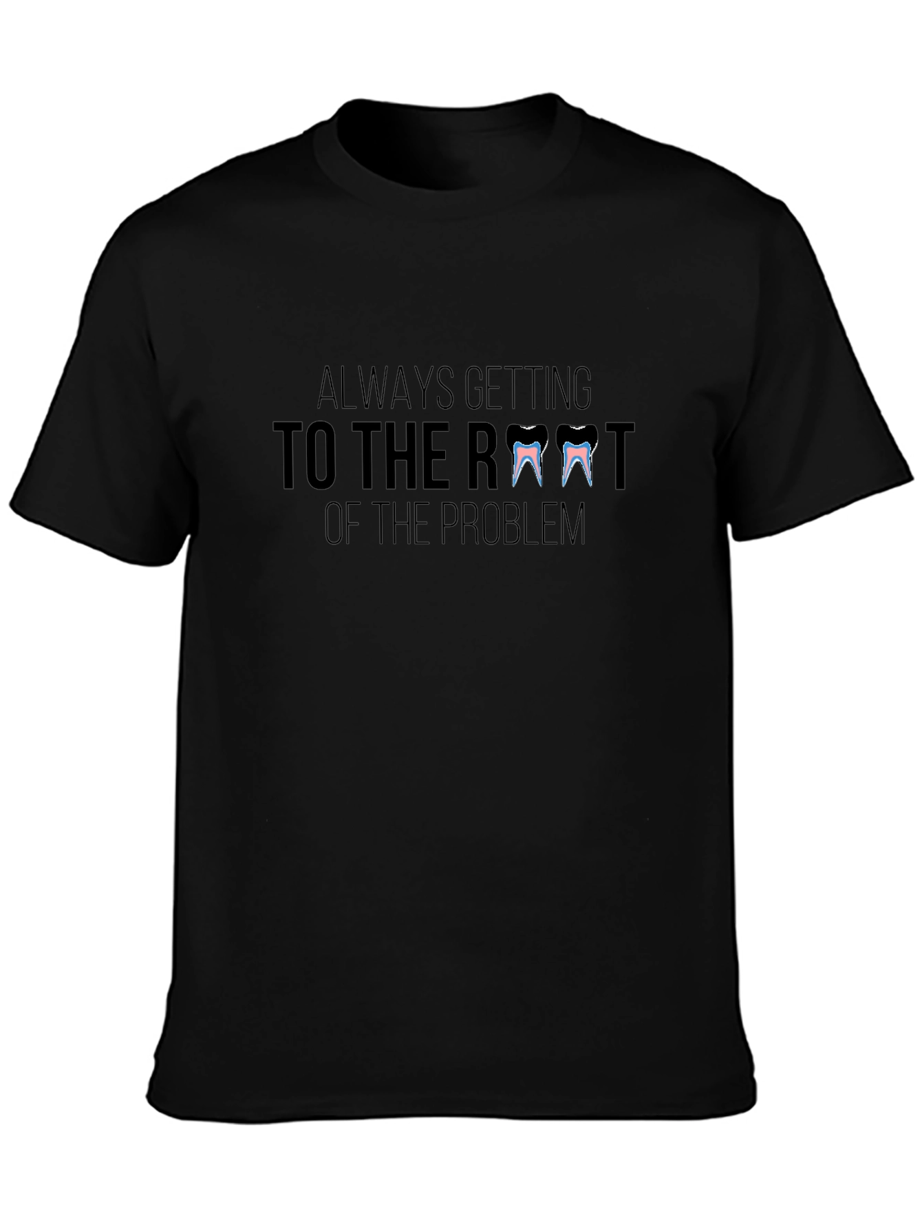 Root of the Problem Black Graphic Tee