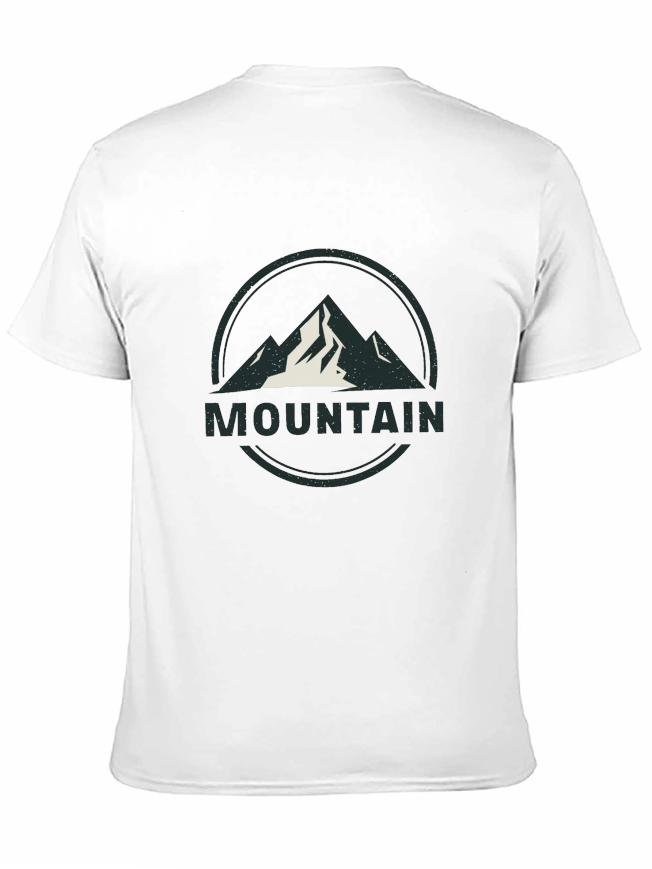 Mens Black Mountain Graphic T-Shirt