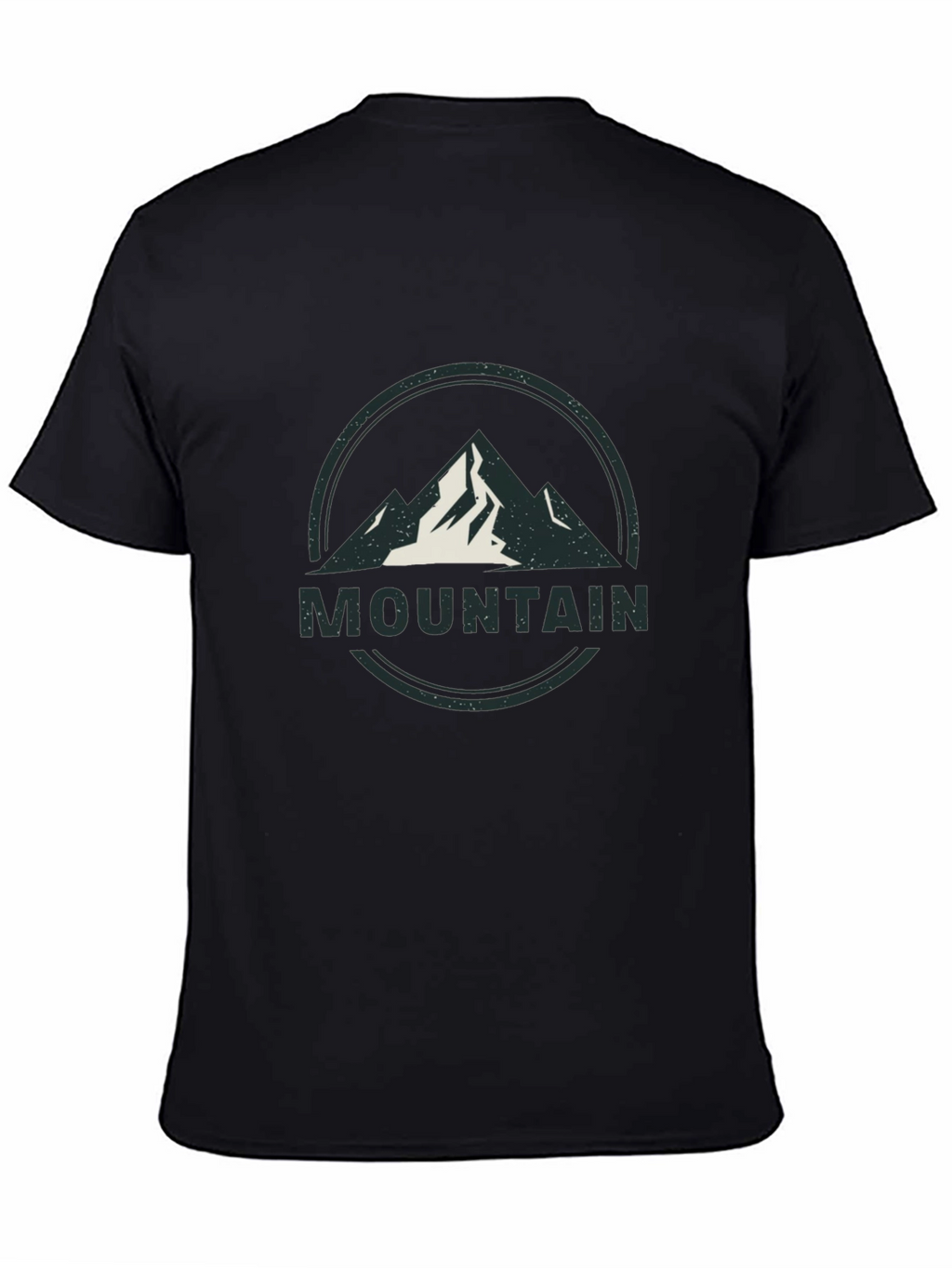 Mens Black Mountain Graphic T-Shirt