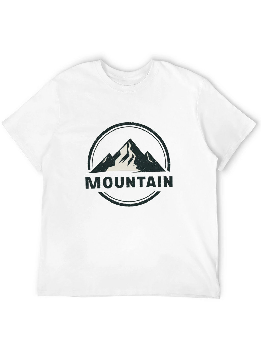 Mens Black Mountain Graphic T-Shirt