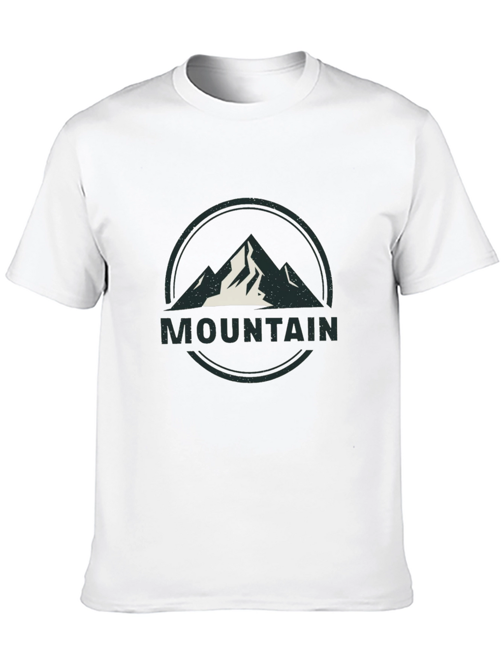 Mens Black Mountain Graphic T-Shirt