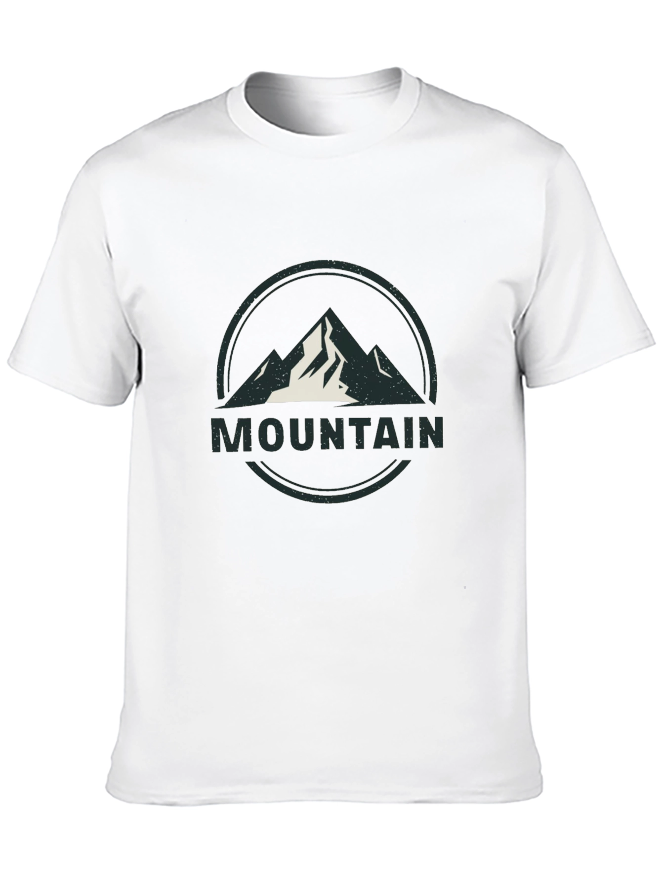 Mens Black Mountain Graphic T-Shirt