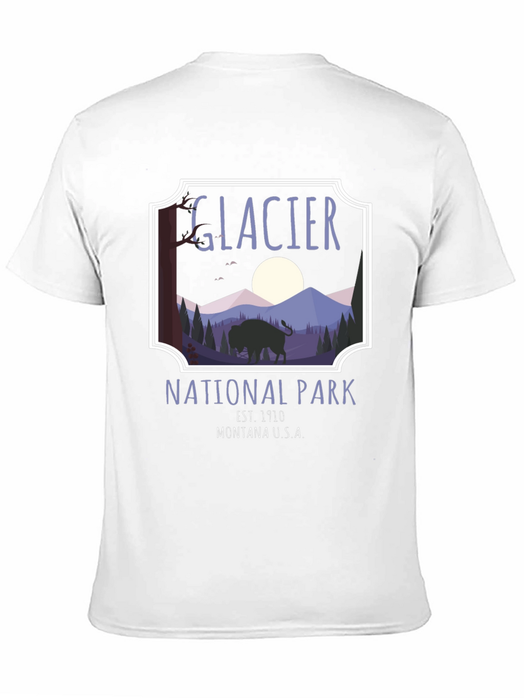 Glacier National Park Graphic Tee - Black