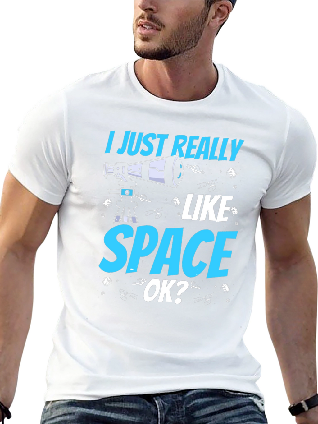 I Just Really Like Space OK? Graphic T-Shirt