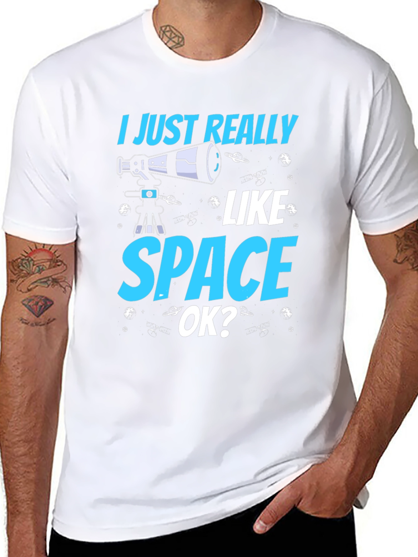 I Just Really Like Space OK? Graphic T-Shirt