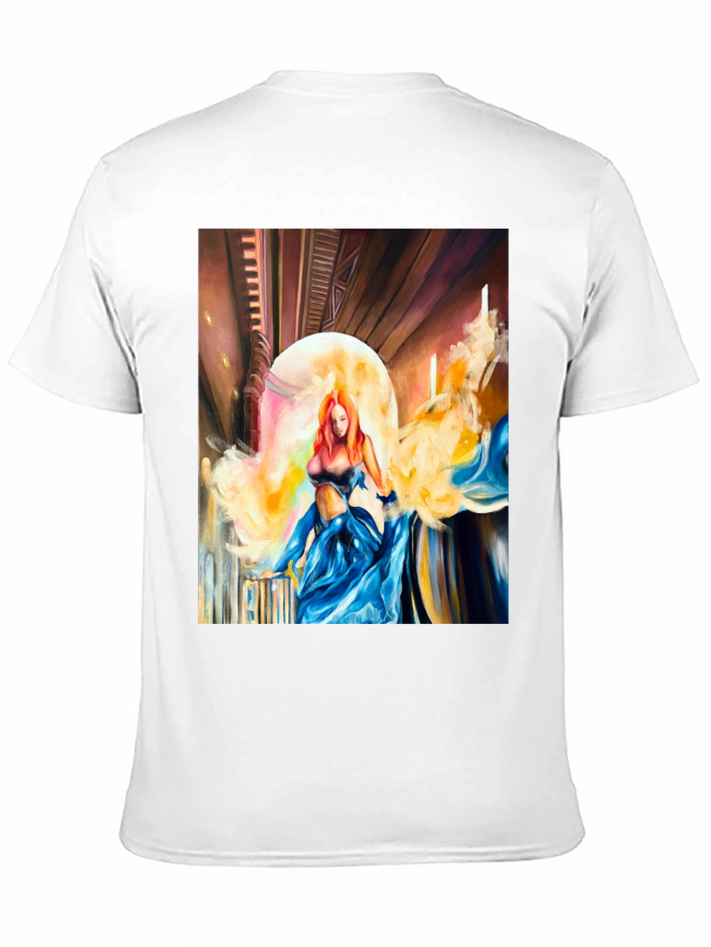 Fantasy Art T-Shirt: Ethereal Beauty in Blue