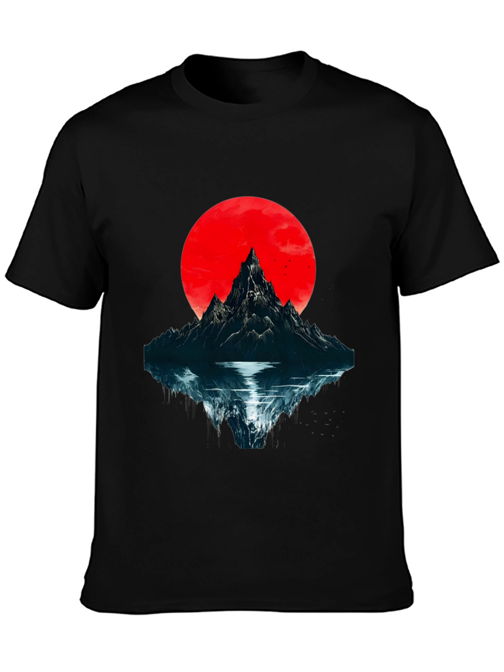 Mountain & Moon Graphic T-Shirt - Black