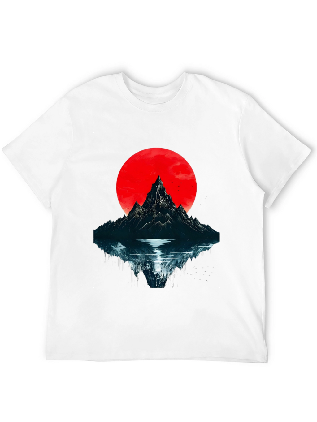 Mountain & Moon Graphic T-Shirt - Black