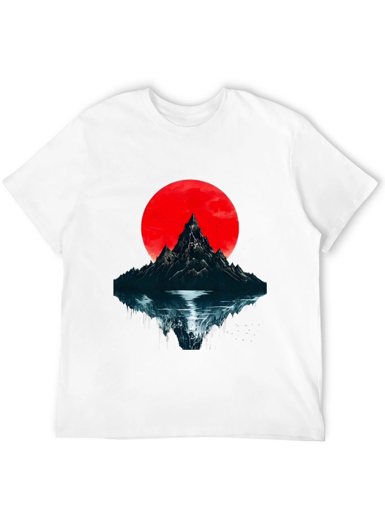 Mountain & Moon Graphic T-Shirt - Black