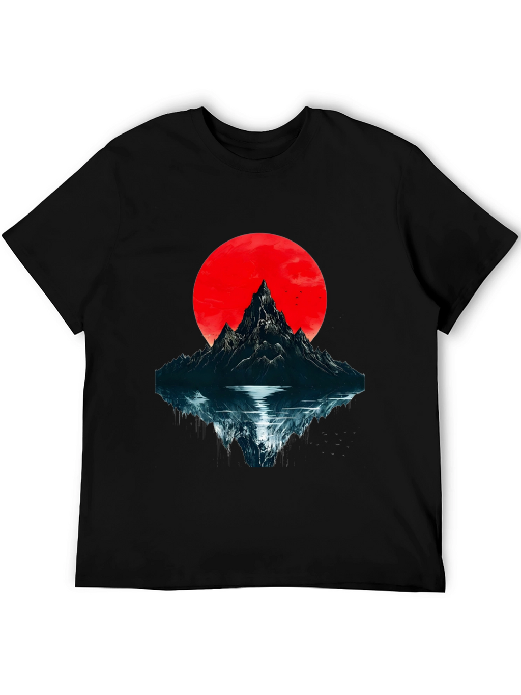 Mountain & Moon Graphic T-Shirt - Black