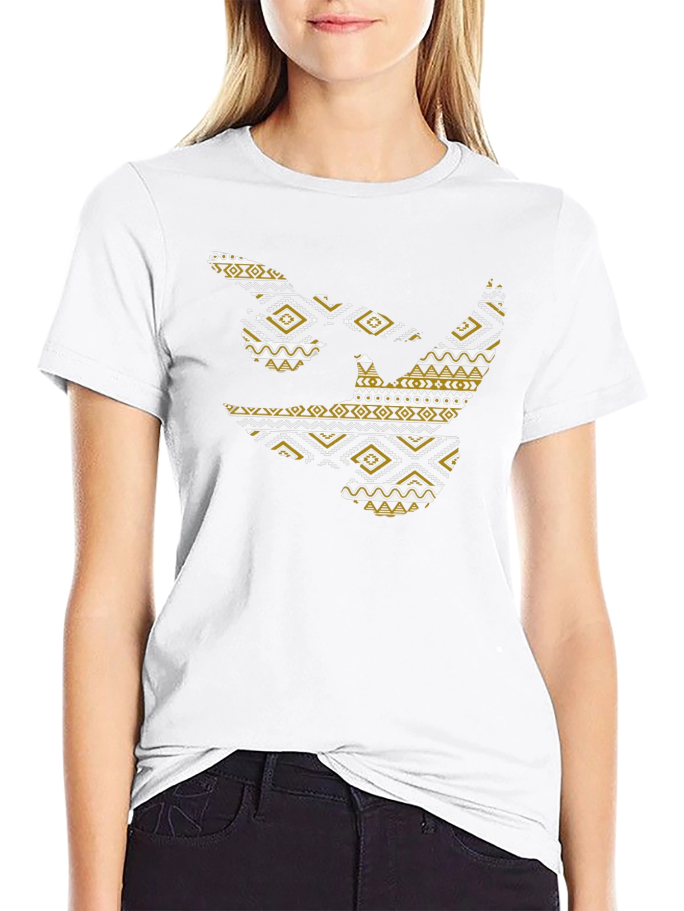 Aztec Rhino Graphic Print Tee