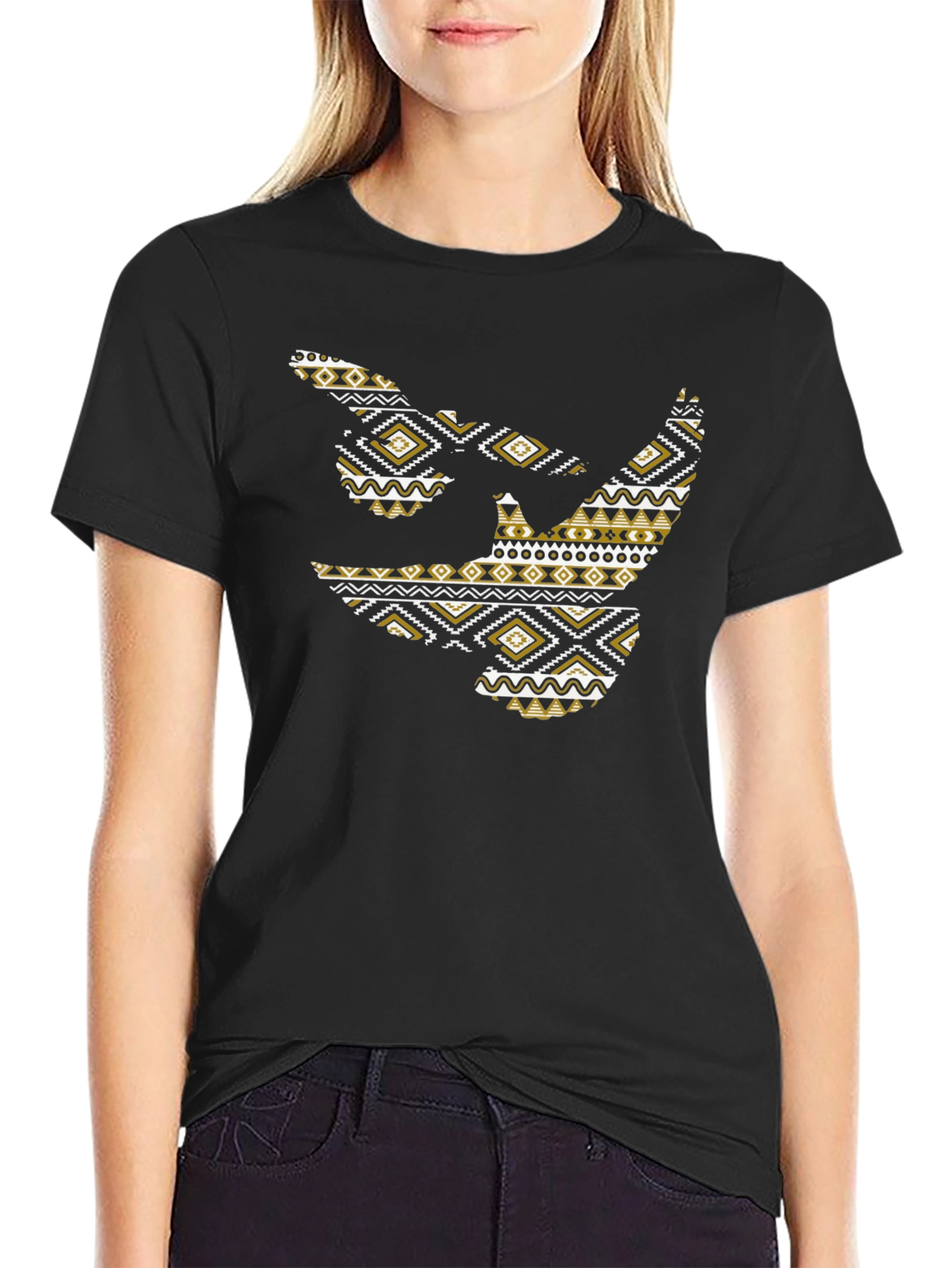 Aztec Rhino Graphic Print Tee