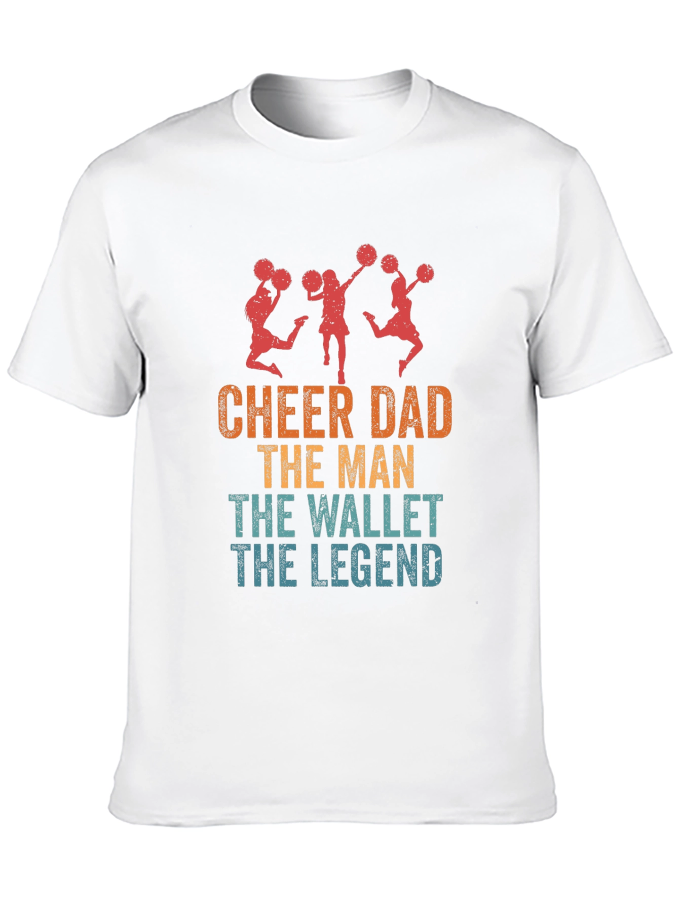 Cheer Dad T-Shirt - The Man The Wallet The Legend