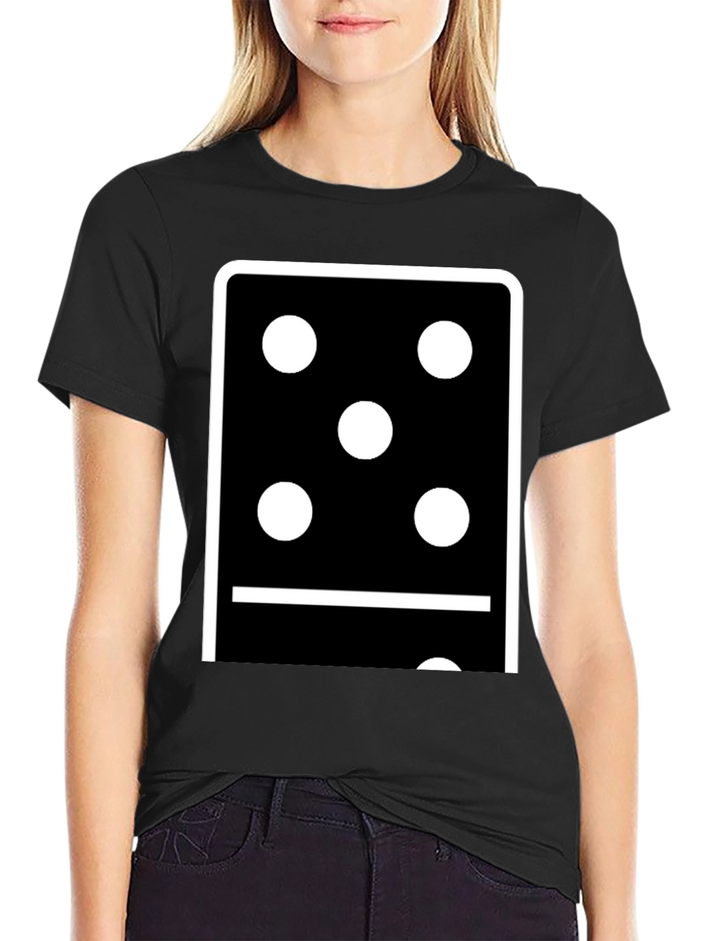Domino Five-One T-Shirt - Black Cotton Graphic Tee
