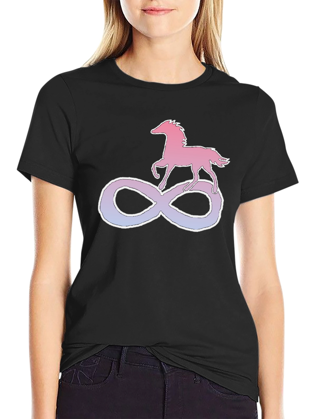 Horse Infinity Symbol Graphic Tee