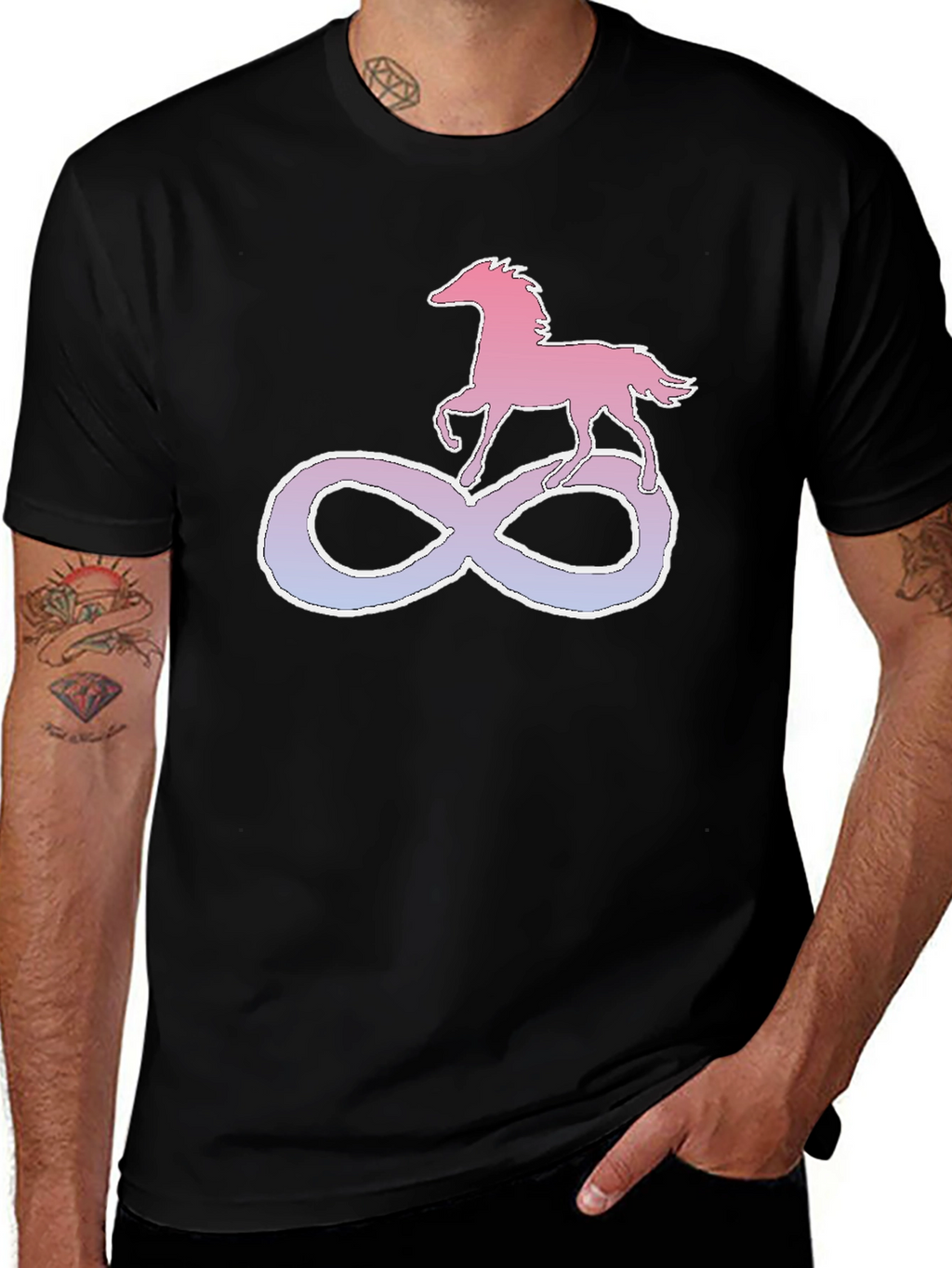 Horse Infinity Symbol Graphic Tee