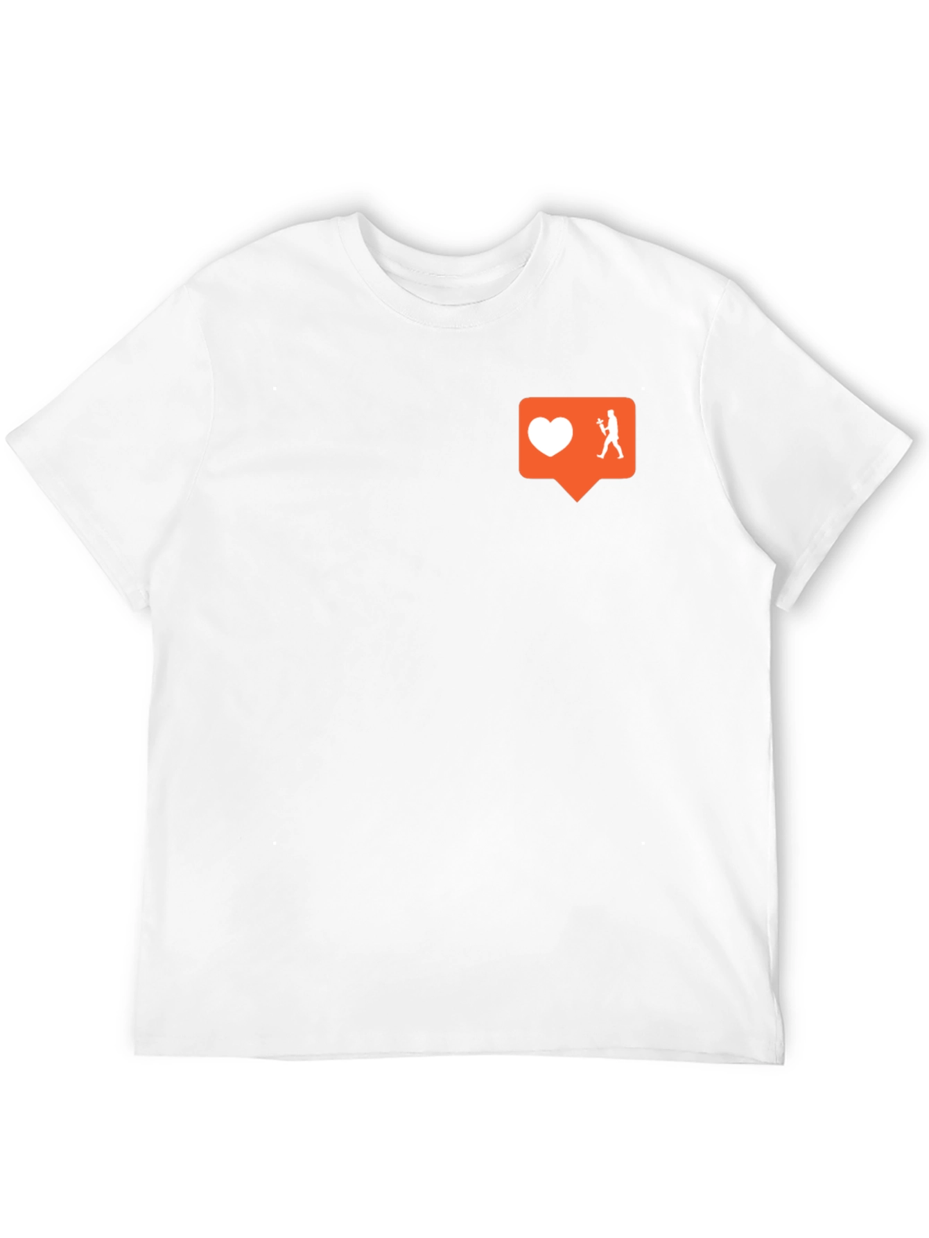 Trendy Black Tee w/ Social Media Graphic
