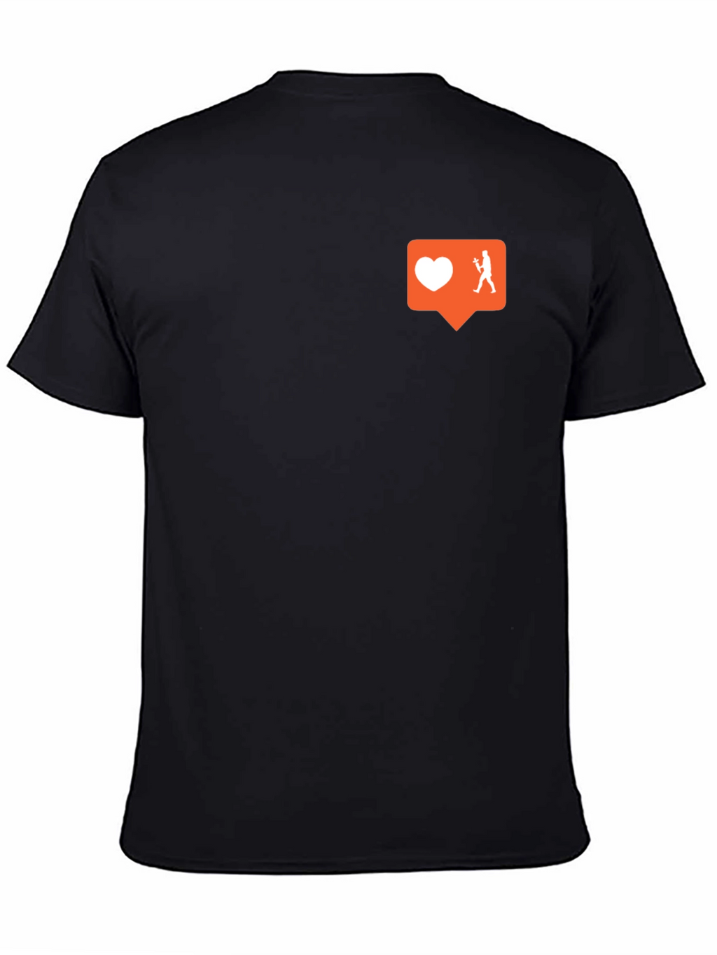 Trendy Black Tee w/ Social Media Graphic