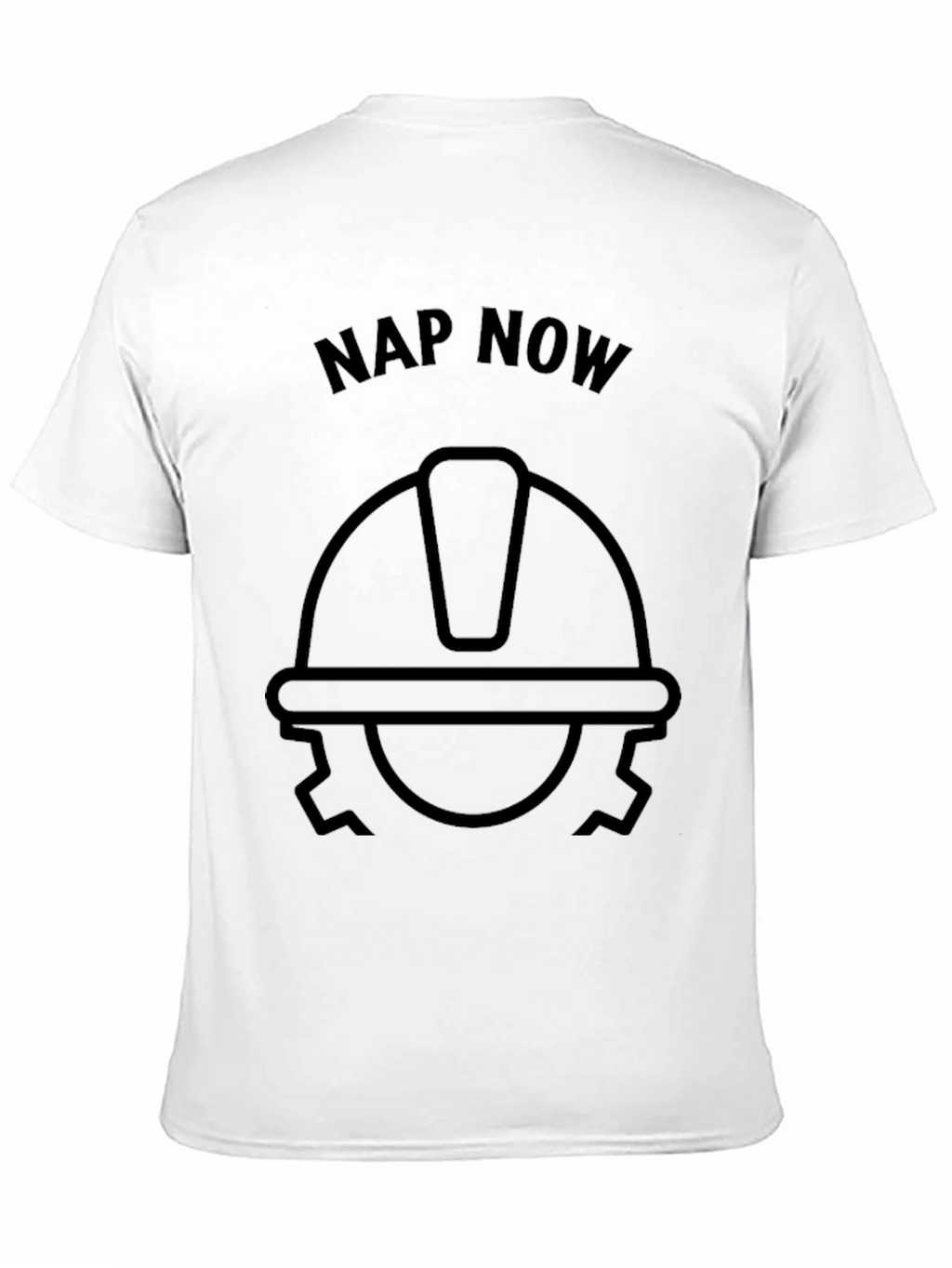 Nap Now Construction Worker Graphic Tee - Black