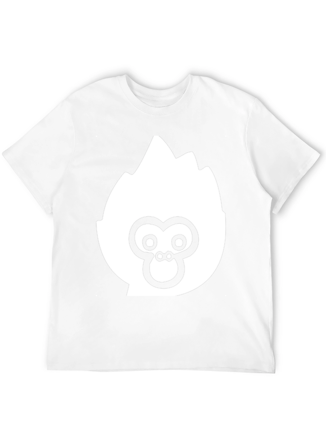 Black T-Shirt with White Ape Logo