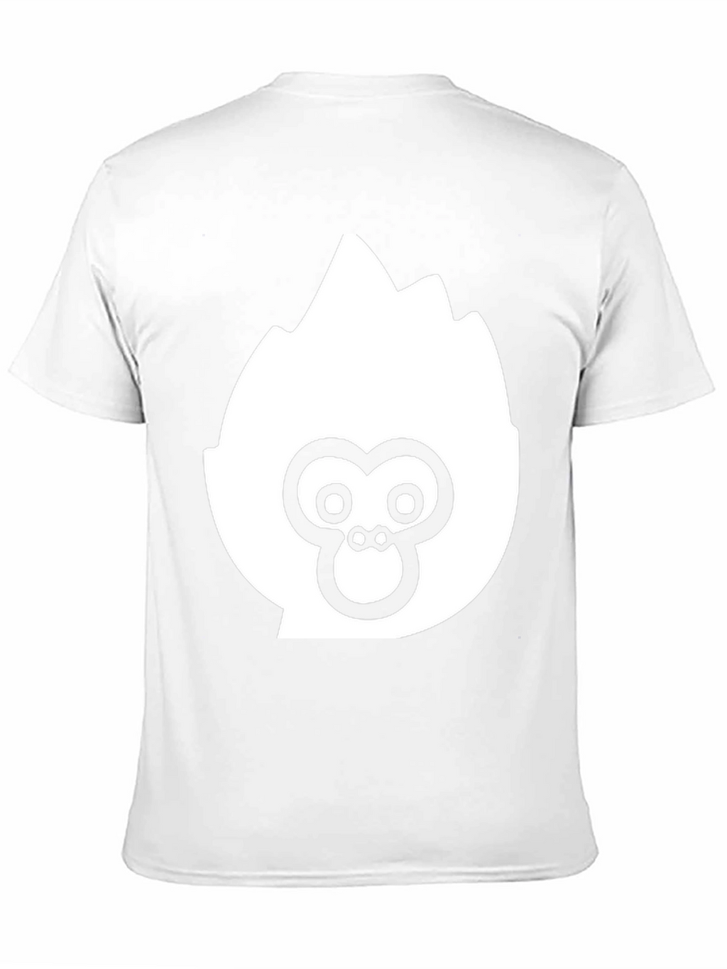 Black T-Shirt with White Ape Logo