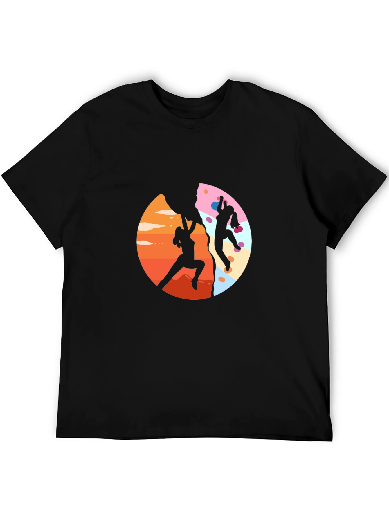 Climbing Adventure Black T-Shirt