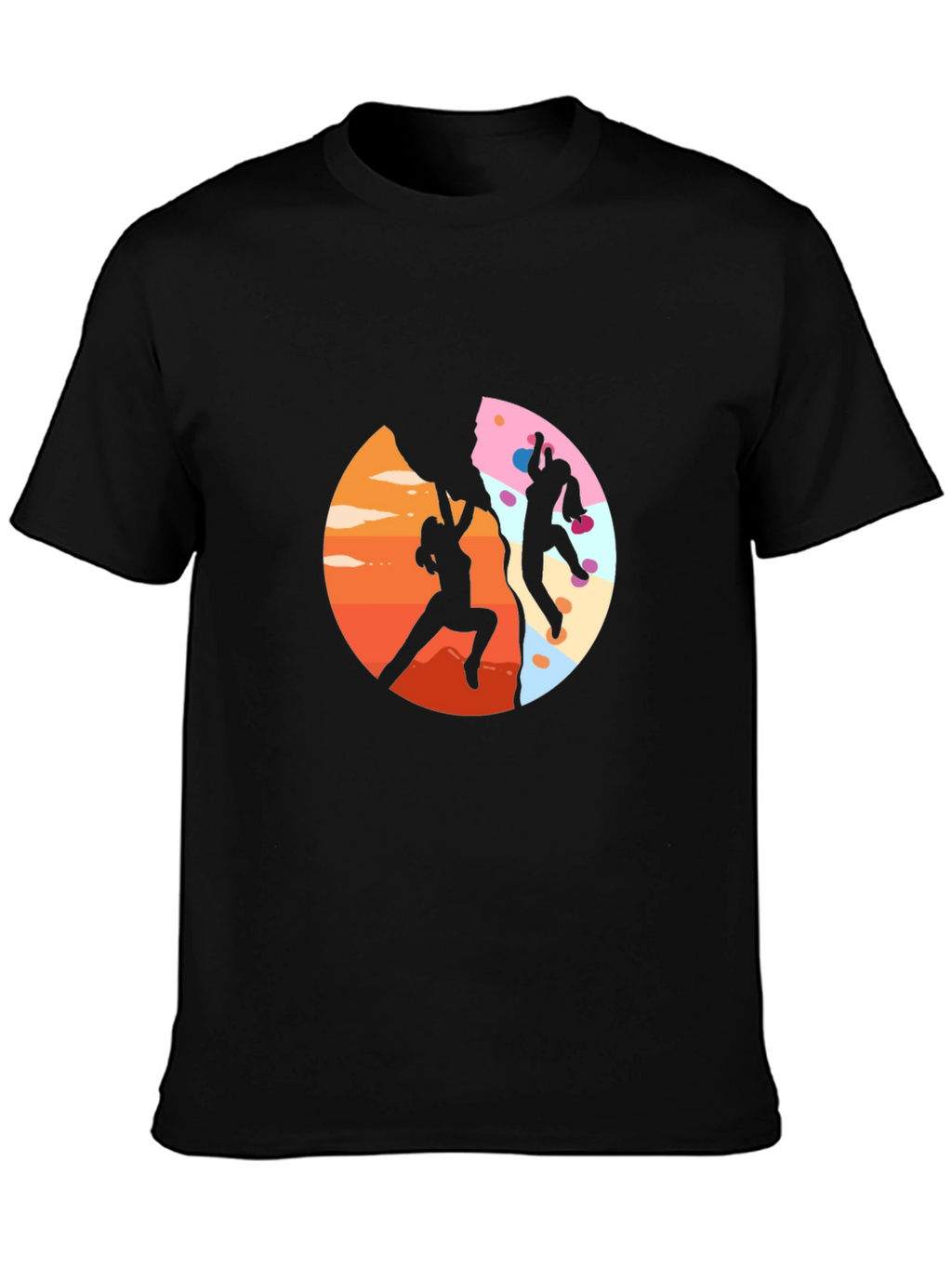 Climbing Adventure Black T-Shirt