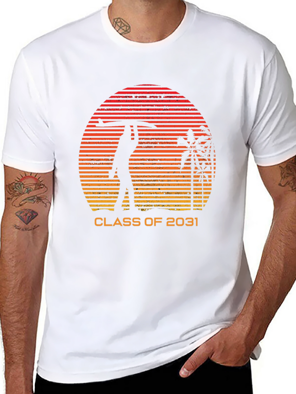 Class of 2031 Retro Surfer T-Shirt