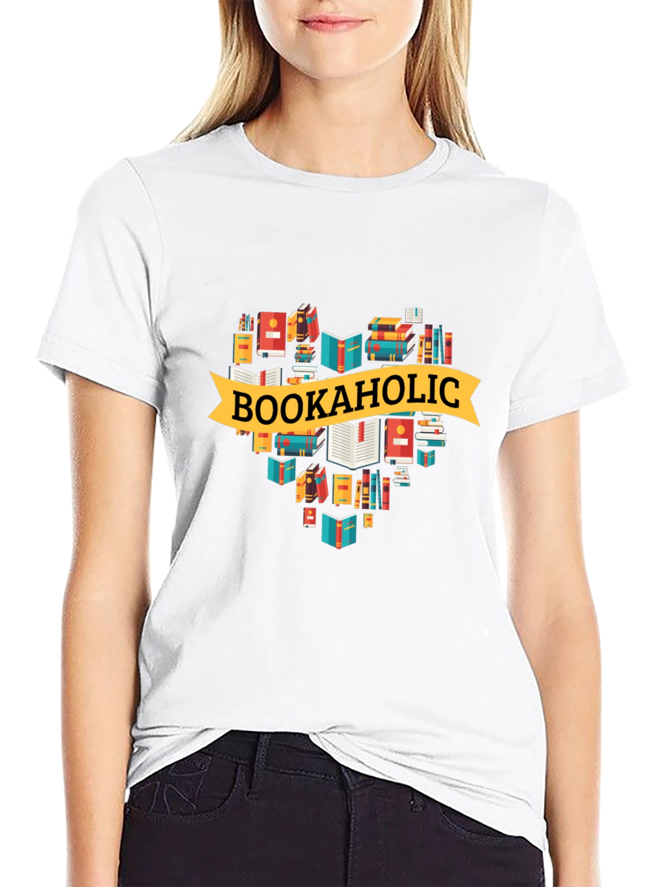 Bookaholic Graphic Tee - Novelty Reader T-Shirt