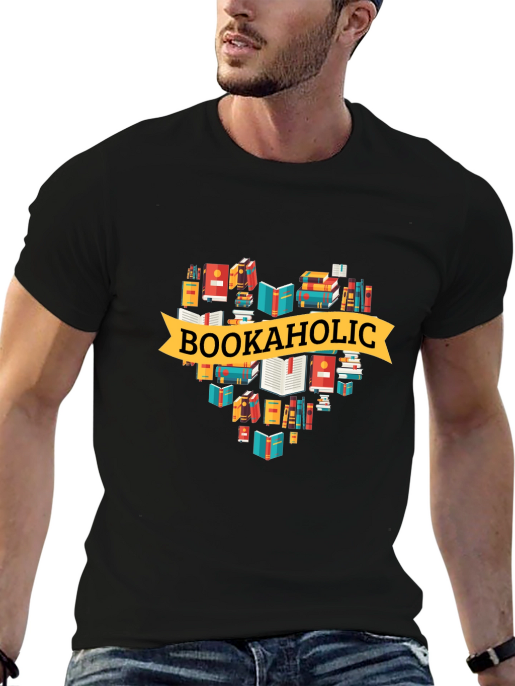 Bookaholic Graphic Tee - Novelty Reader T-Shirt