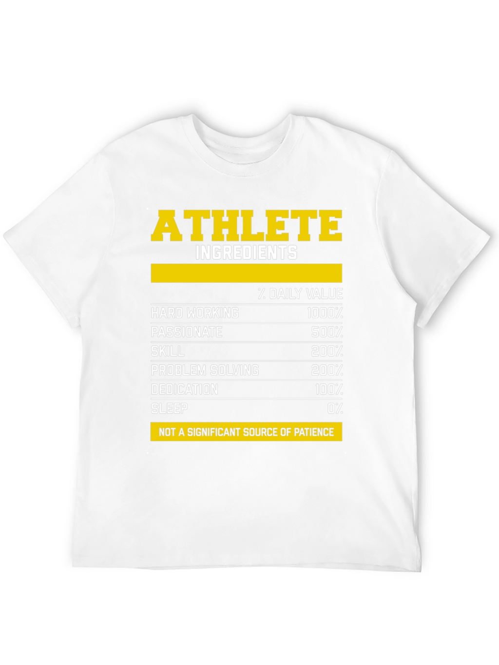 Athlete Ingredients T-Shirt - Funny Workout Tee