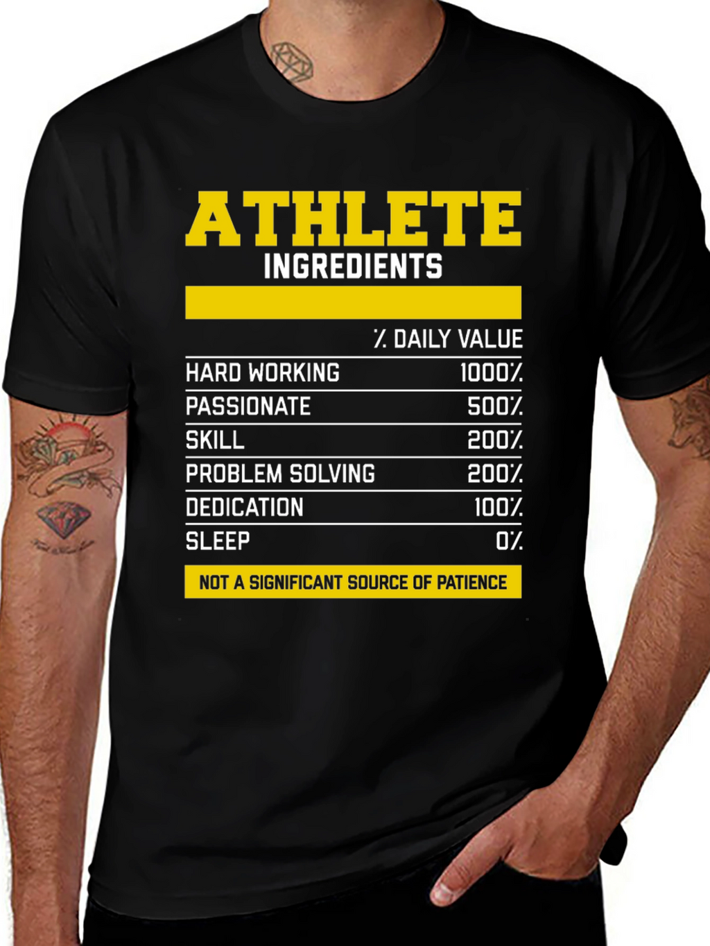 Athlete Ingredients T-Shirt - Funny Workout Tee