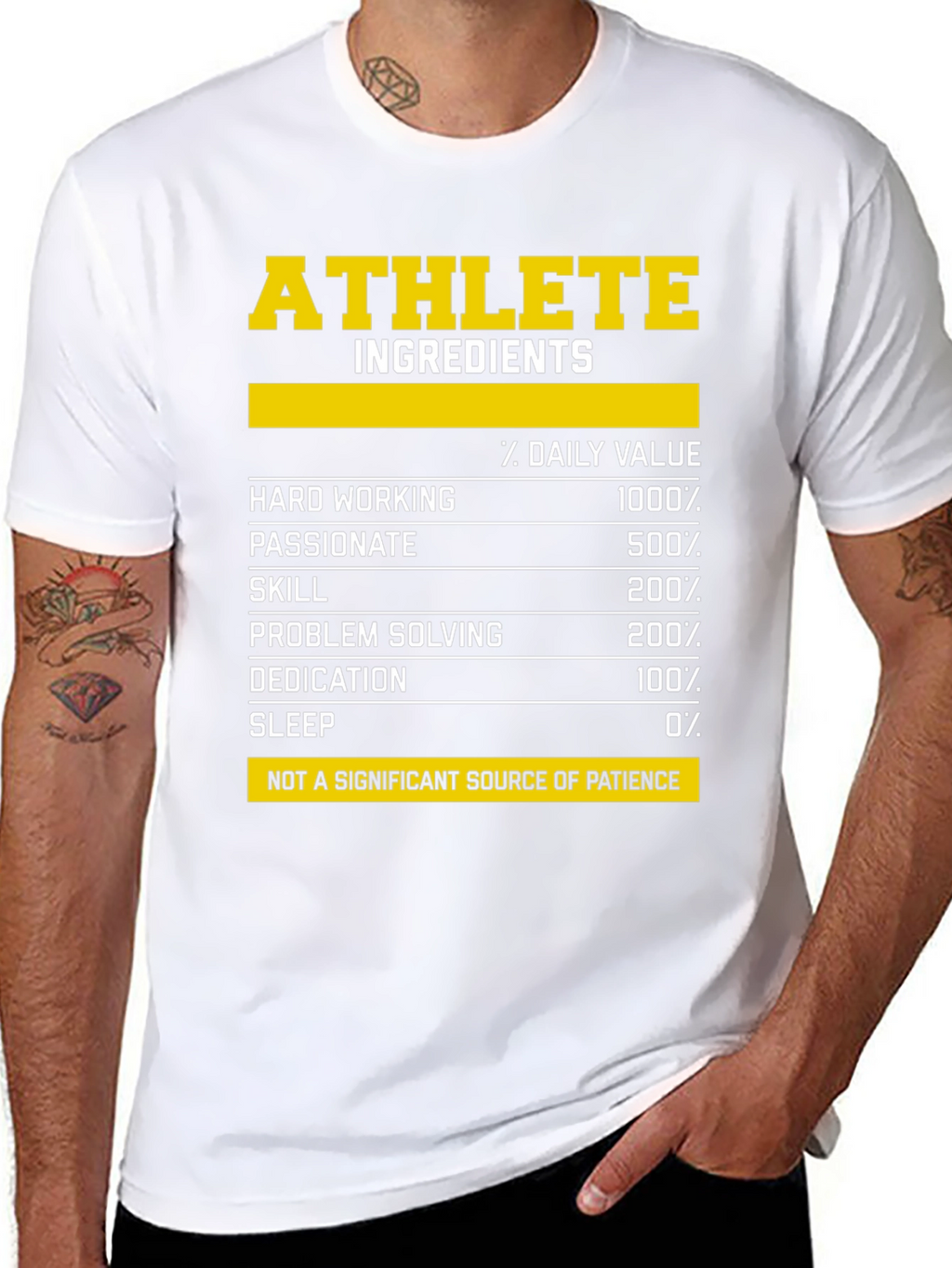 Athlete Ingredients T-Shirt - Funny Workout Tee