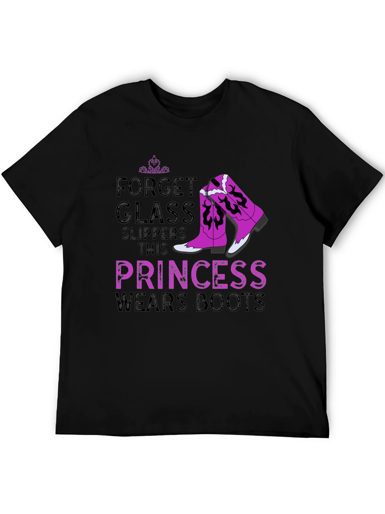 Princess Wears Boots Graphic T-Shirt