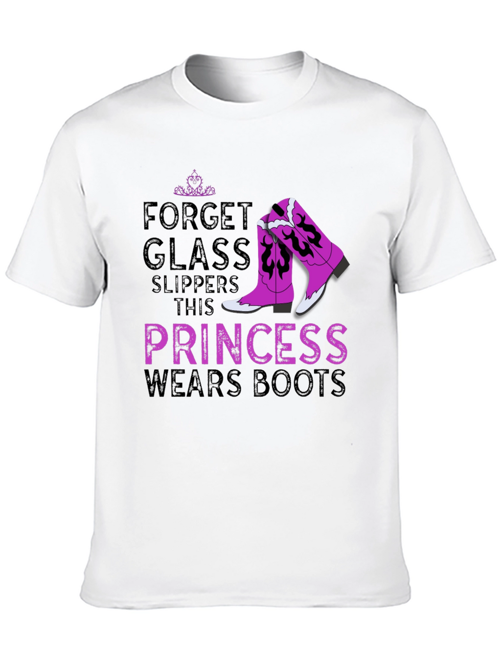 Princess Wears Boots Graphic T-Shirt