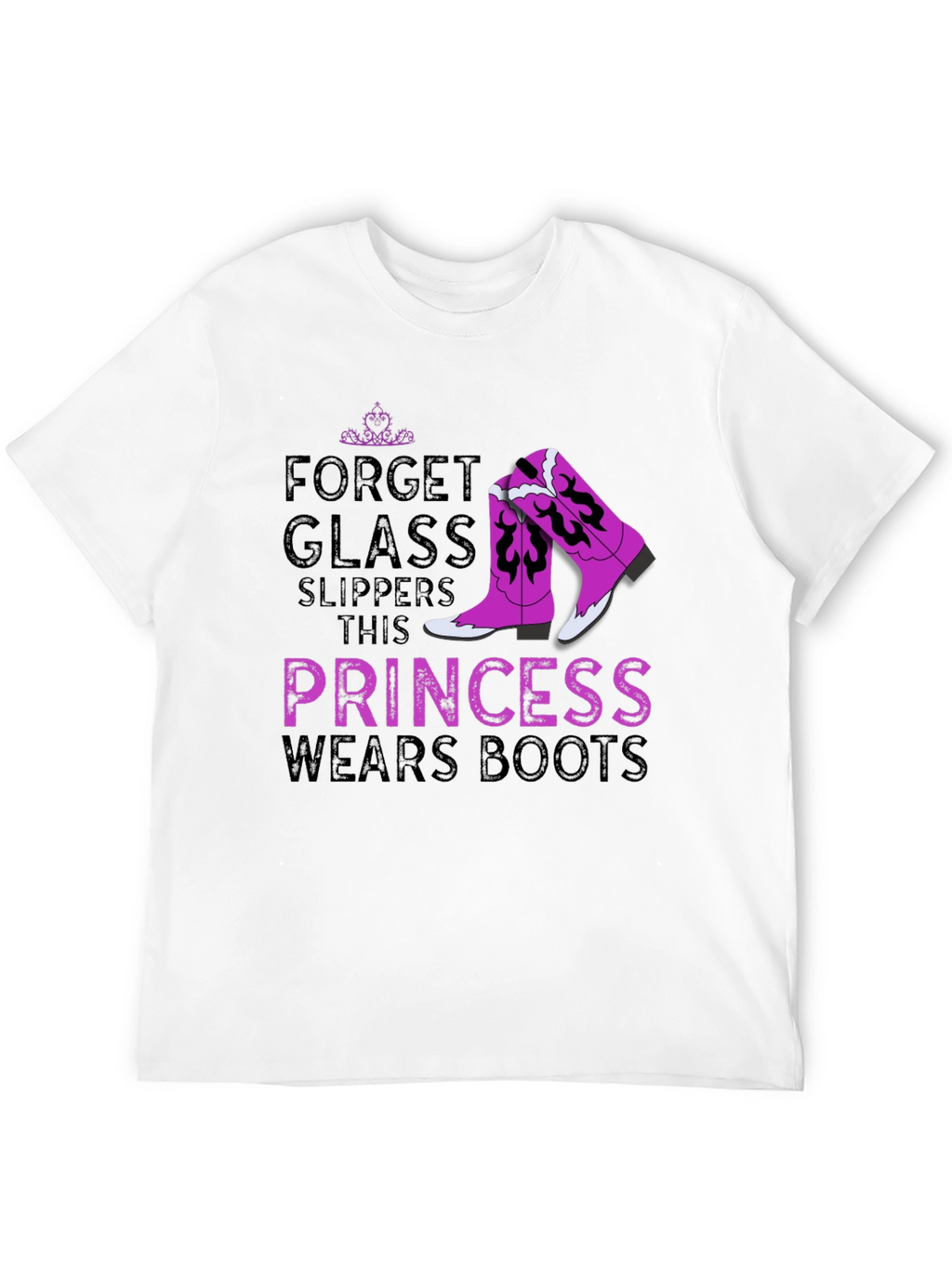 Princess Wears Boots Graphic T-Shirt