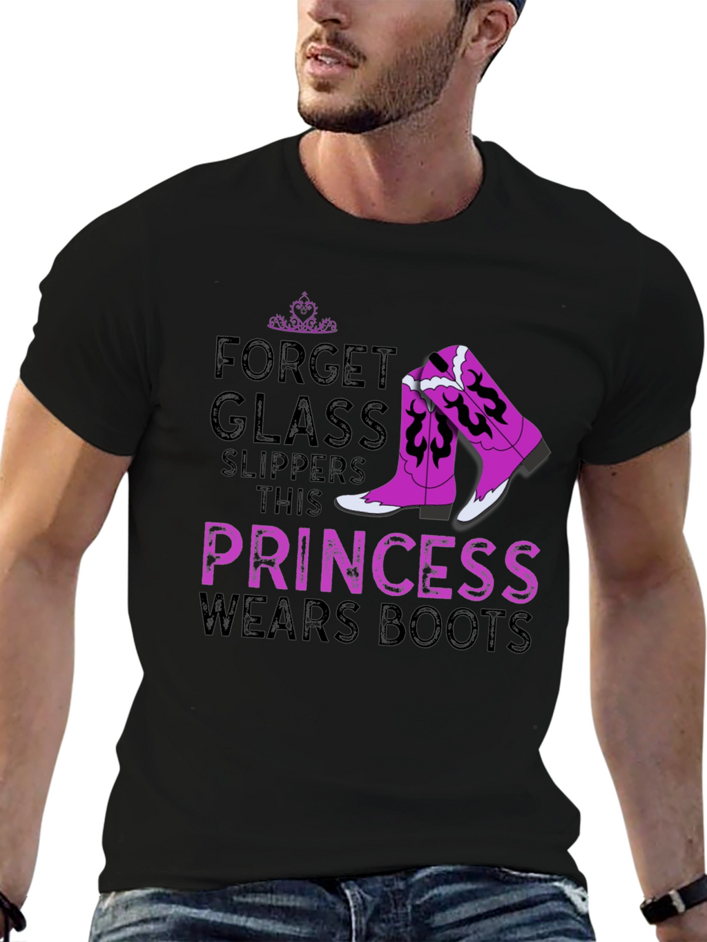 Princess Wears Boots Graphic T-Shirt