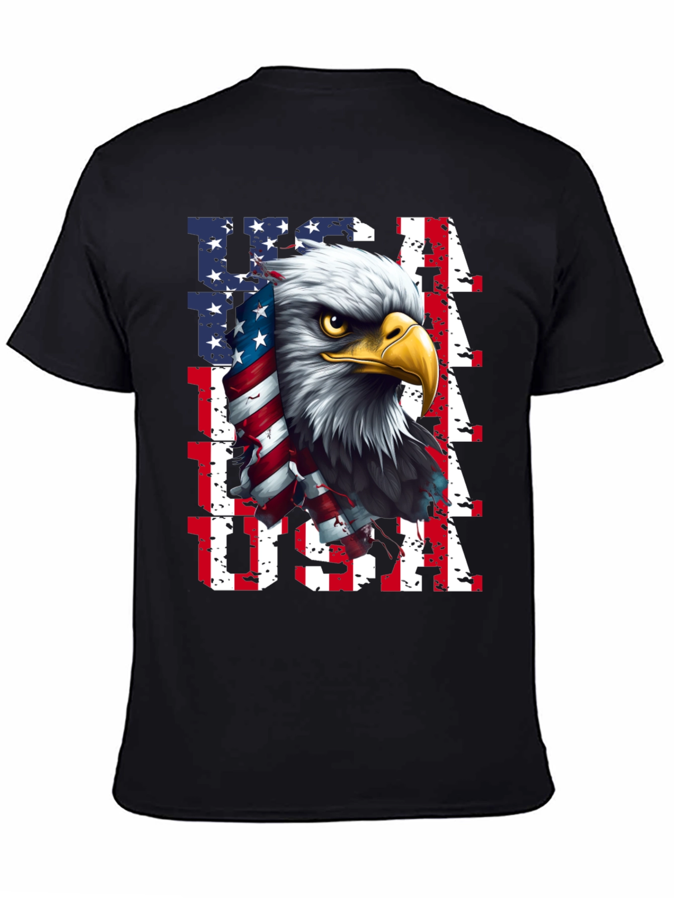 USA Eagle Graphic Tee - Patriotic Mens Shirt