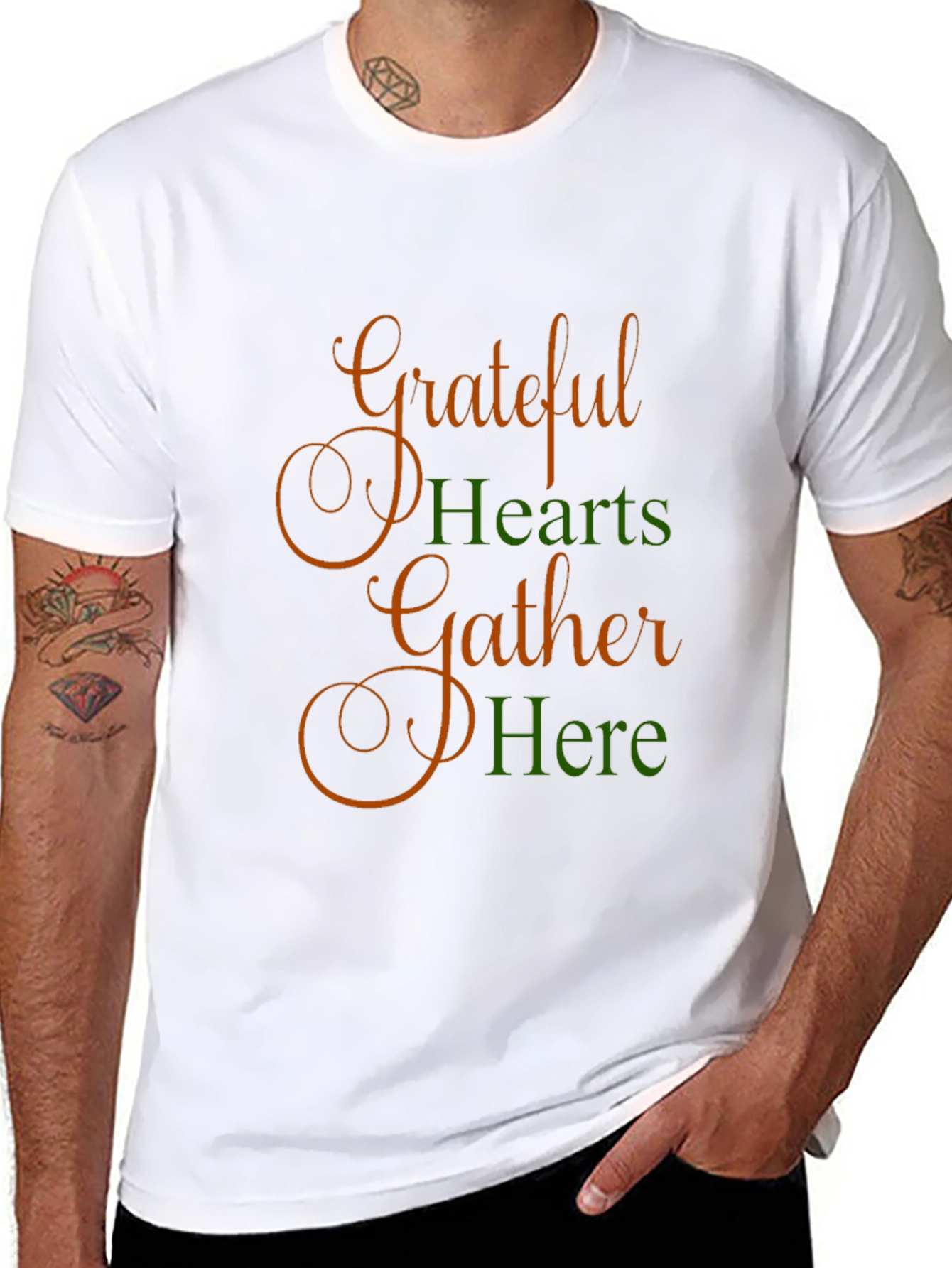 Grateful Hearts Gather Here T-Shirt